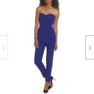 Adelyn Rae STRAPLESS COBALT BLUE JUMPSUIT sz M